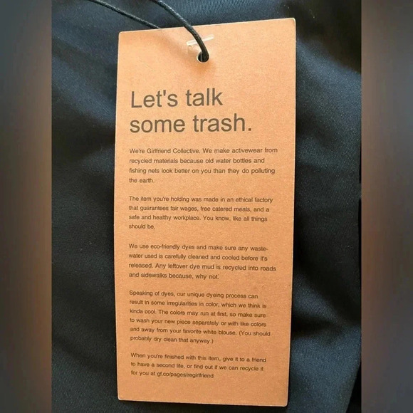 NWT GIRLFRIEND COLLECTIVE Compressive High Rise Cropped Legging Black - Picture 7 of 9